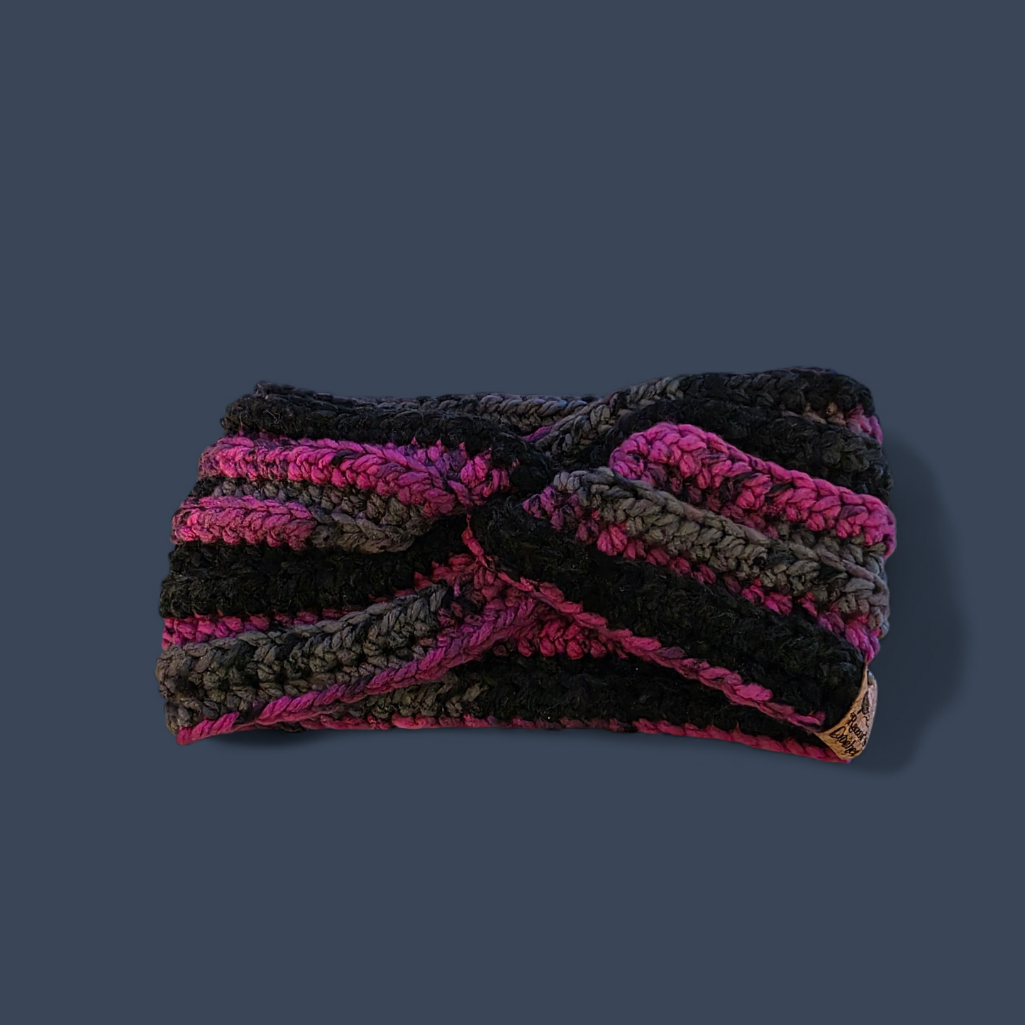Black Raspberry Twist Ear Warmer