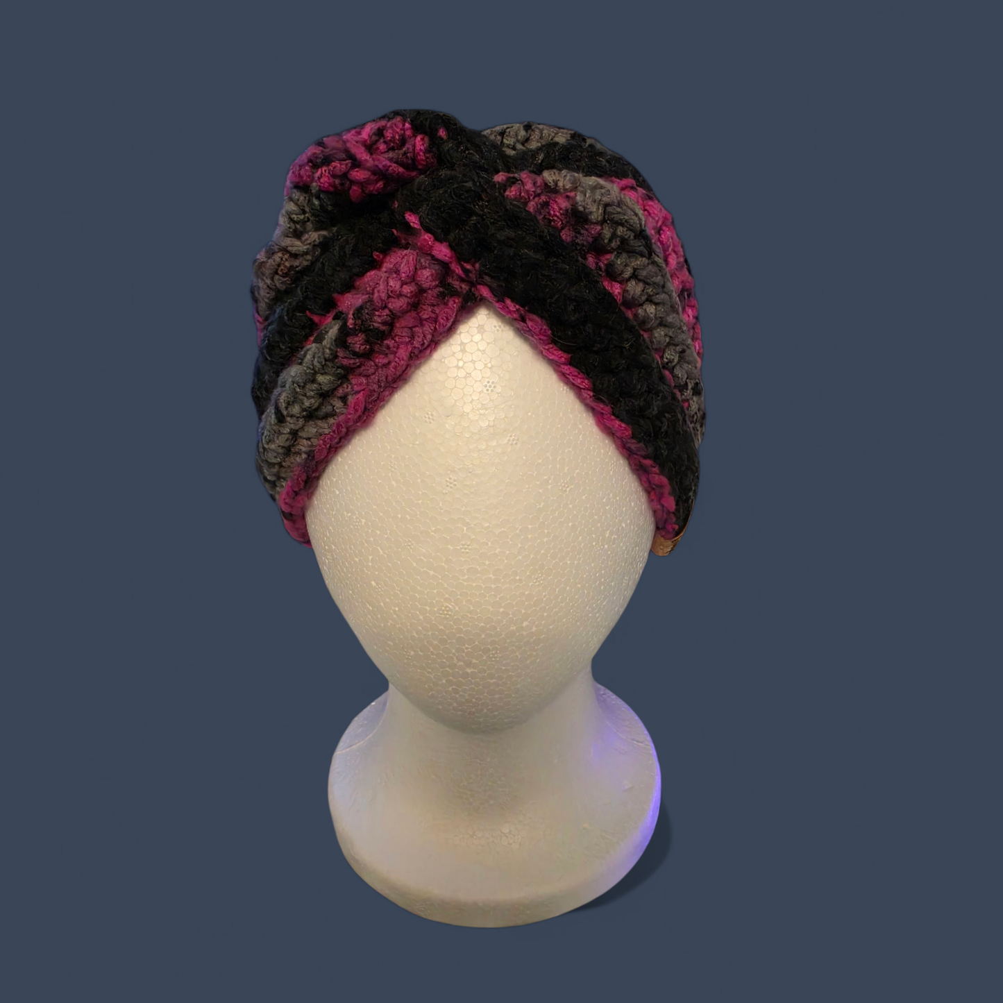 Black Raspberry Twist Ear Warmer