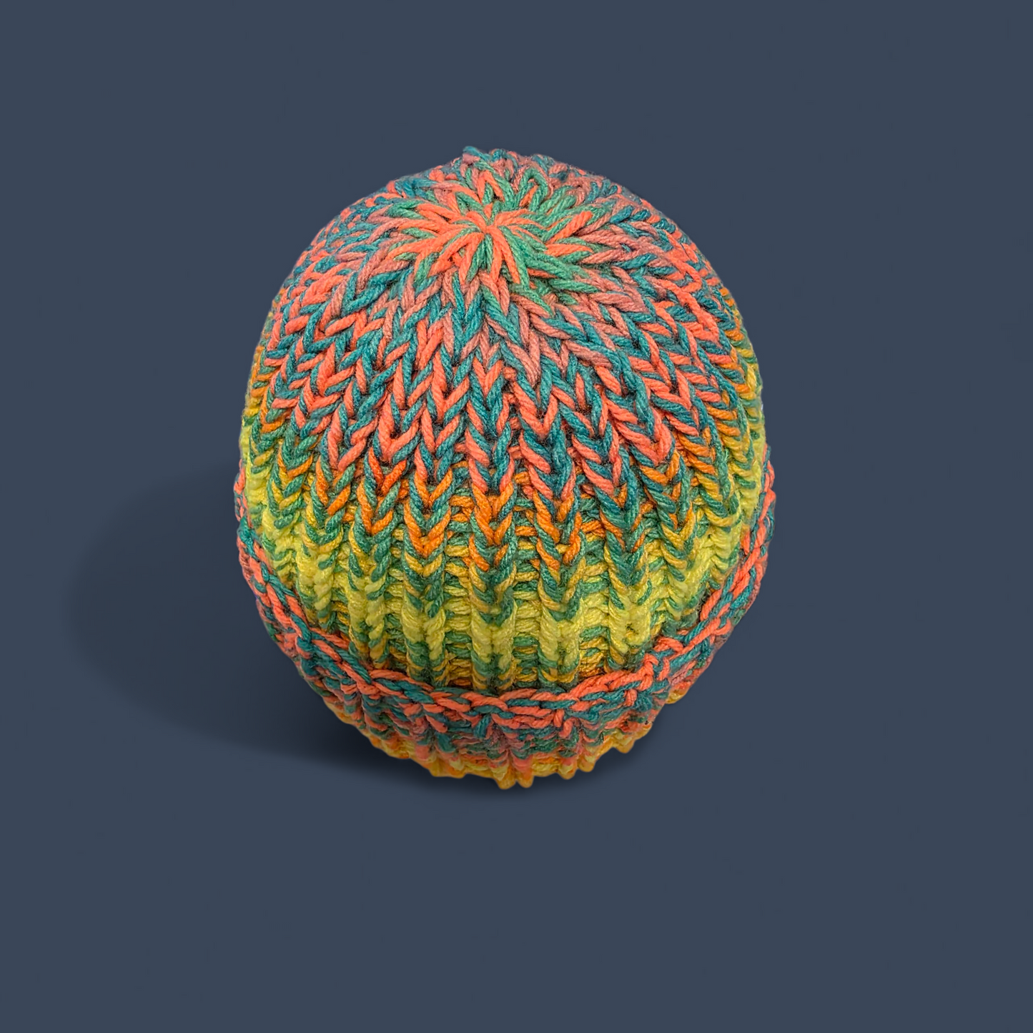 Retro Stripe Chunky Knit Beanie