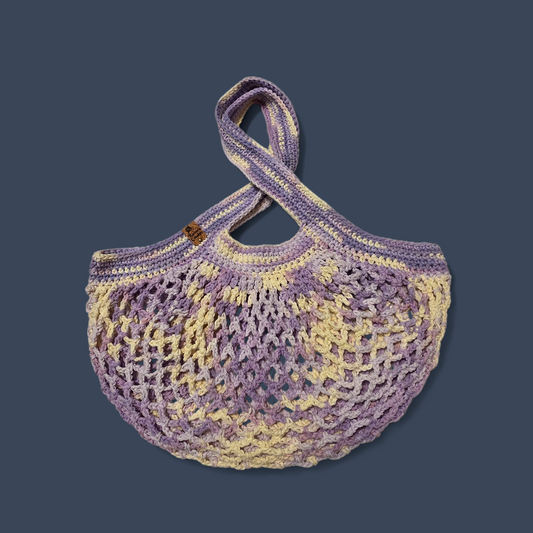 Lilac Ombre Mesh Market Bag