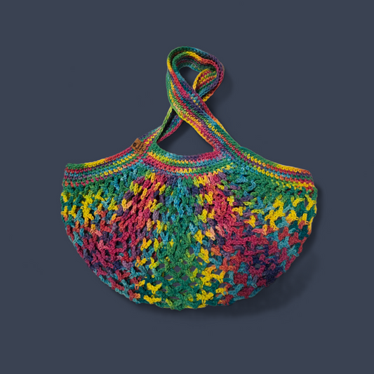 Bright Jewels Ombre Mesh Market Bag