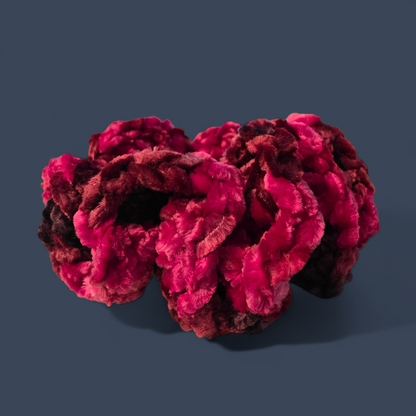 Bright Magenta Crocheted Scrunchie
