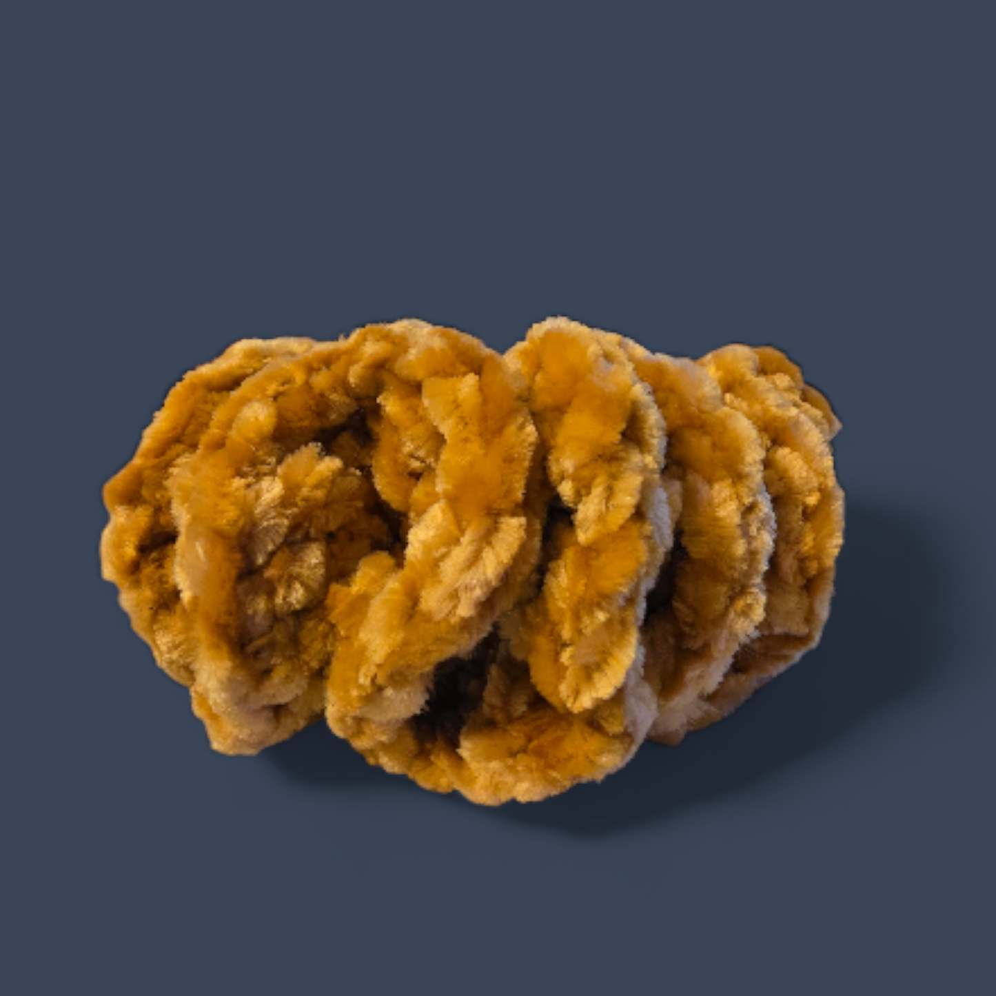 Golden Moss Crocheted Scrunchie