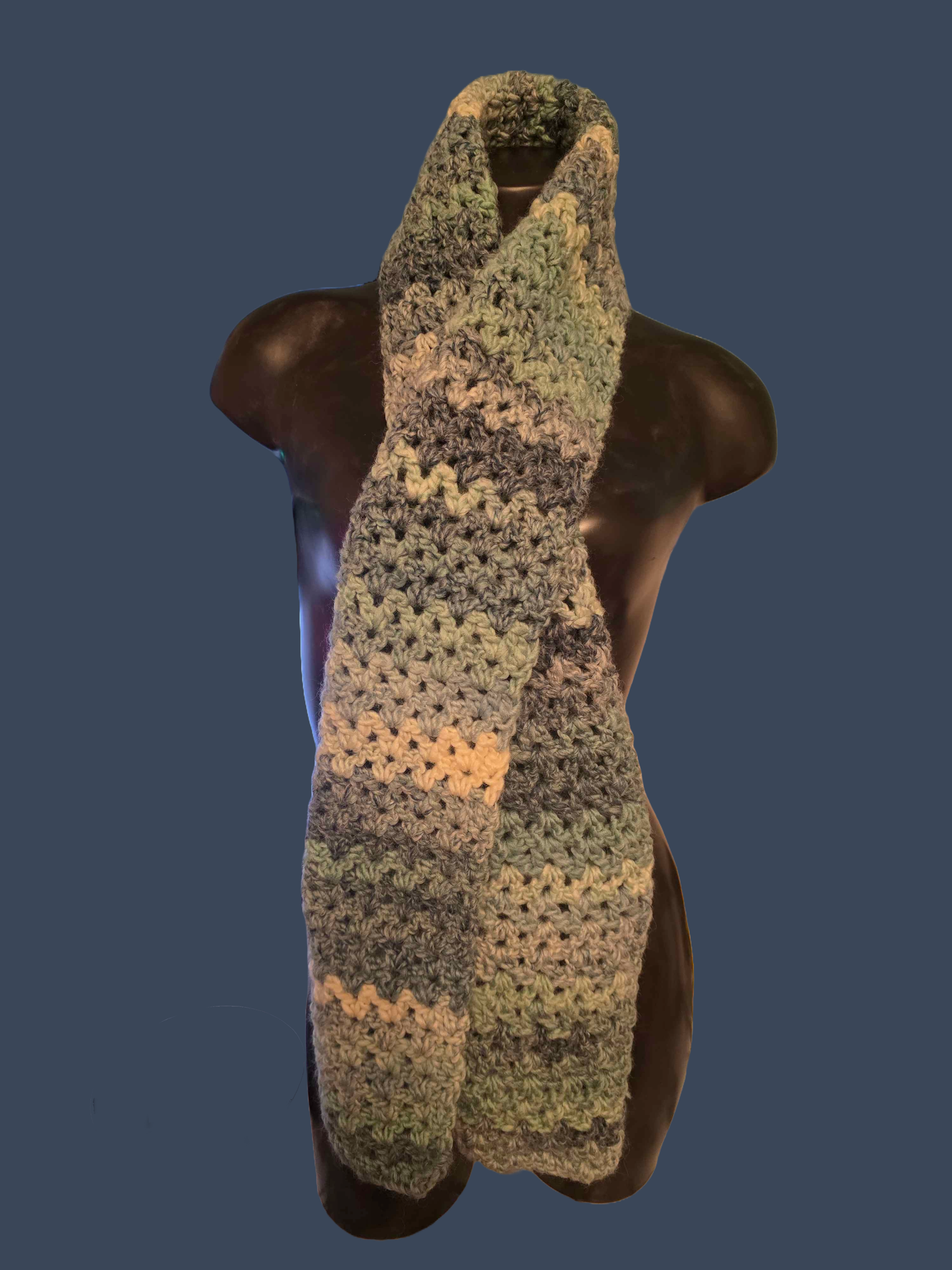 Sea Spray Crocheted Scarf