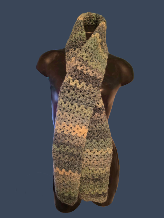 Sea Spray Crocheted Scarf